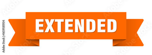 extended ribbon isolated on transparent background. extended ribbon