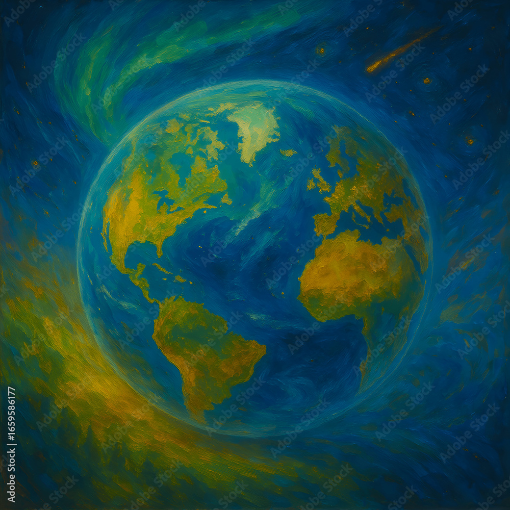 Fototapeta premium planet earth in space