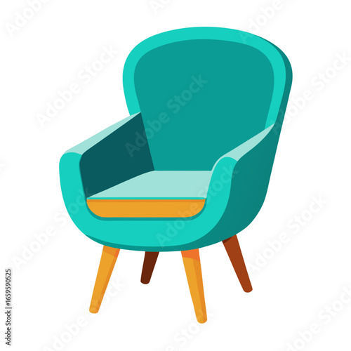 armchair isolated on white