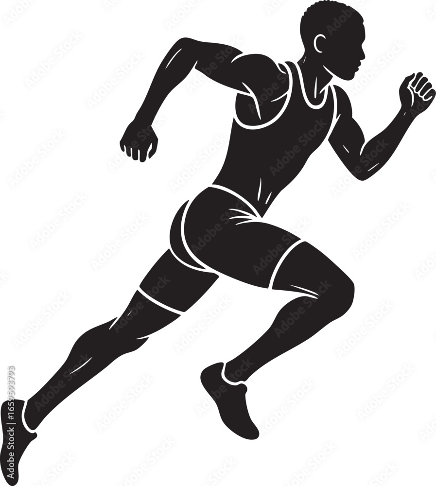 Dynamic Running Pose Athlete Silhouette Vector
Dynamic Running Pose Athlete Silhouette Vector