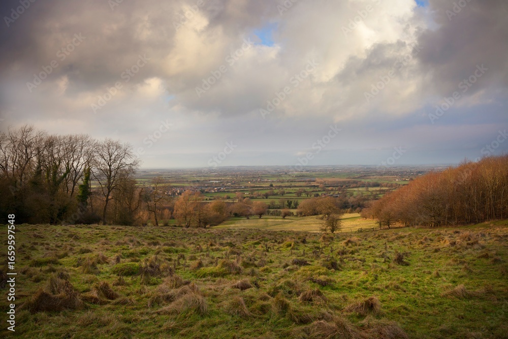 Fototapeta premium Cotswold landscape in winter