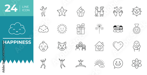 Happiness Icon Vector Design