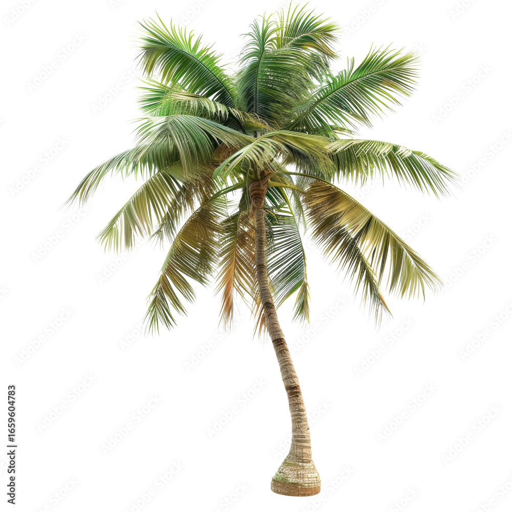 Obraz premium A single isolated palm tree