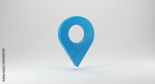 Free Download Digital Blue Location Pin Marker Icon Representing Navigation and Exploration - GFXLoad