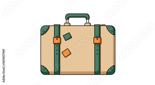 Vintage Travel Suitcase: Wanderlust Icon