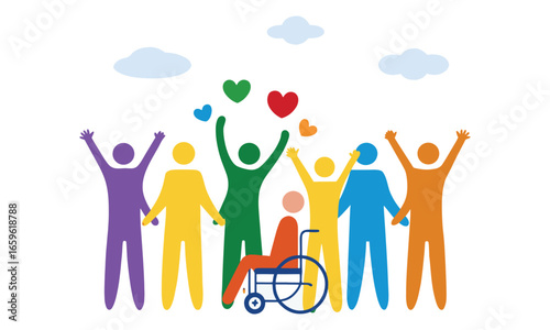 Inclusive Community & Accessibility Icons for Disability Awareness