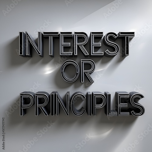 Future Business Concept of interest or principle