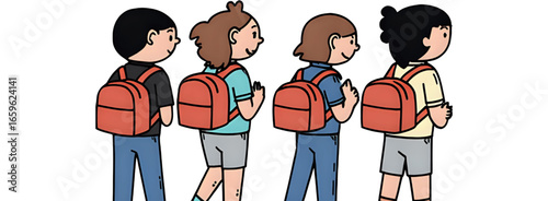 vector illustration of a man and woman with different poses