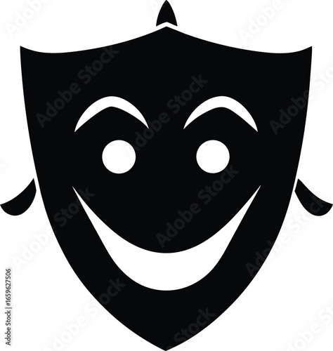 Tragedy mask icon 