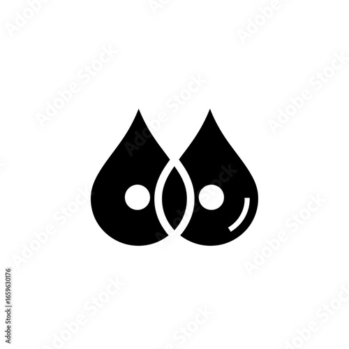 Abstract Endocrinology Hormone Balance Logo Icon Modern Medical Wellness Regulation