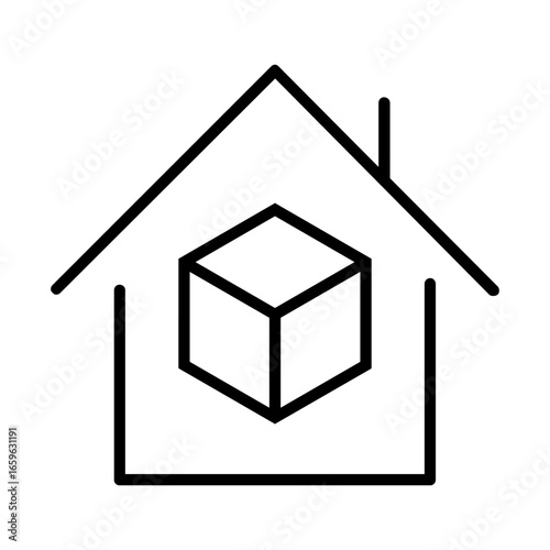 Warehouse icon vector. storage illustration sign. store symbol. storehouse logo. depot web icon.