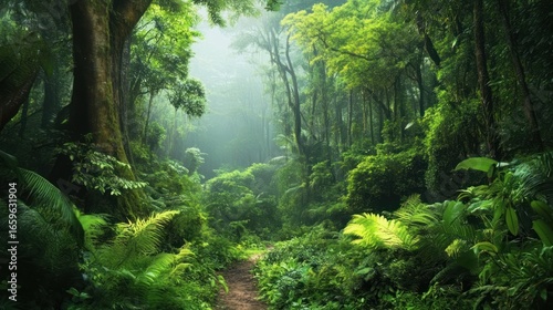 Rainforest jungle nature plant.