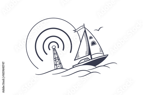 radio button icon with concentric ripple effect minimal