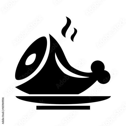 Roasted Meat on Platter Icon
