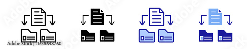 Data  Icon Set Multiple Style Collection
