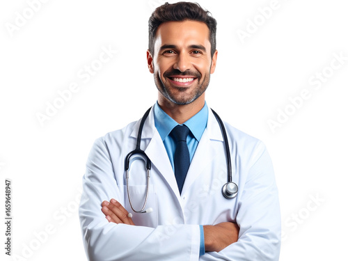 portrait of a male doctor with stethoscope