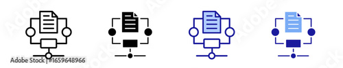 Data Filtering  Icon Set Multiple Style Collection
