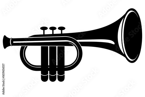 Flugelhorn vector  silhouette