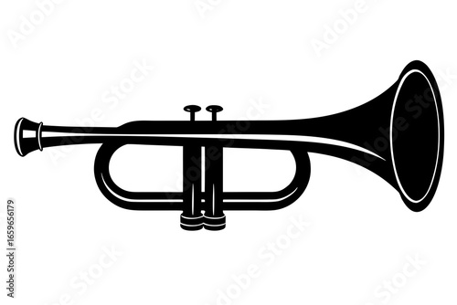 Flugelhorn vector  silhouette