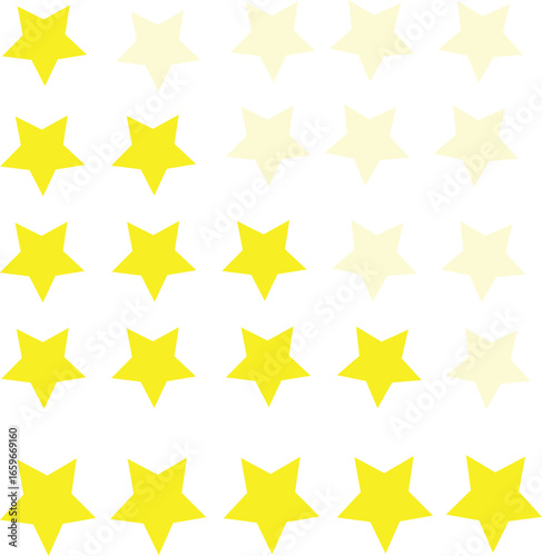 yellow star quality rating symbol flat design, vector Illustration