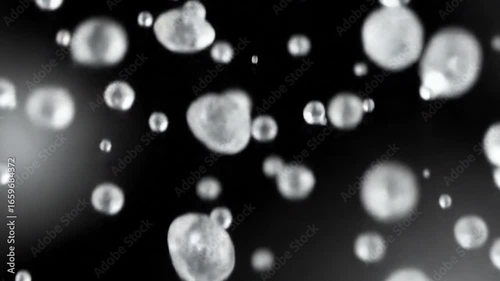 custom made wallpaper toronto digitalAbstract image of many small, light-colored, round objects in motion against a dark background