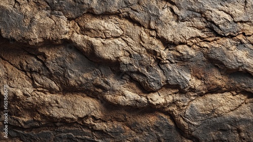 Textured natural rock surface with deep crevices and rough earthy tones, perfect for backgrounds