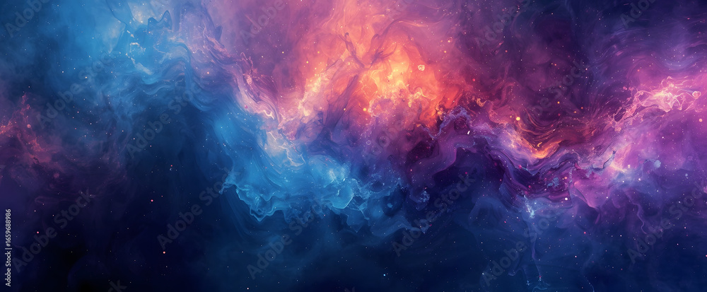 Fond abstrait coloré avec des textures granuleuses et des motifs géométriques tourbillonnants