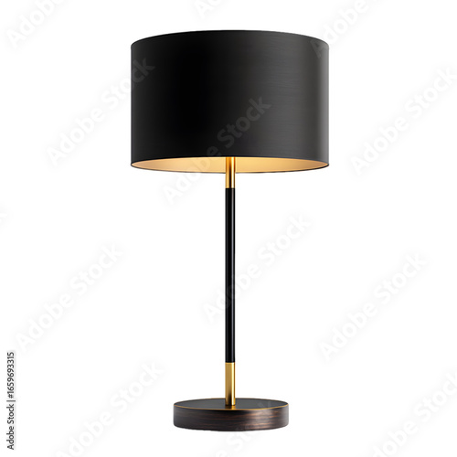 Shop elegant black and gold table lamp for bedroom living room office modern lighting home decor accessories