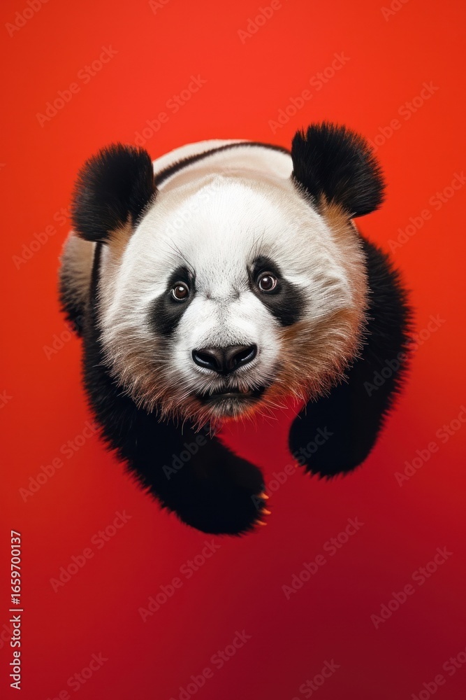 Naklejka premium Photo of panda wildlife animal mammal.