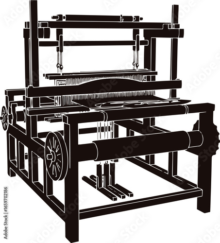Hand Loom Vector