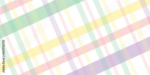 Rainbow Tartan Glen Plaid textured seamless pattern suitable for fashion textiles and graphics. Eps 10