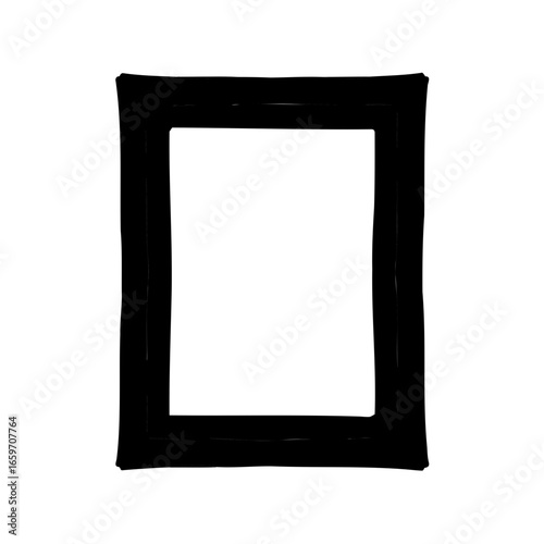 A bold black border or frame rendered in a rough brush style