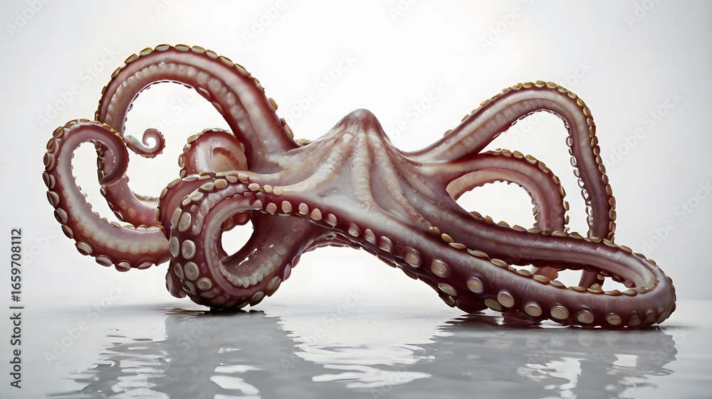 Obraz premium The tentacles on white background