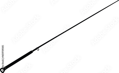 fishing rod silhouette vector illustration