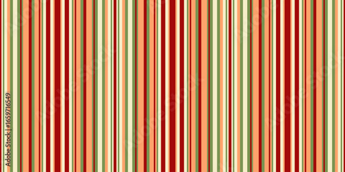 Vibrant vertical stripes in warm autumnal hues create a cheerful, modern pattern. Ideal for backgrounds, textiles, and web design, this seamless texture offers a sophisticated yet playful aesthetic.