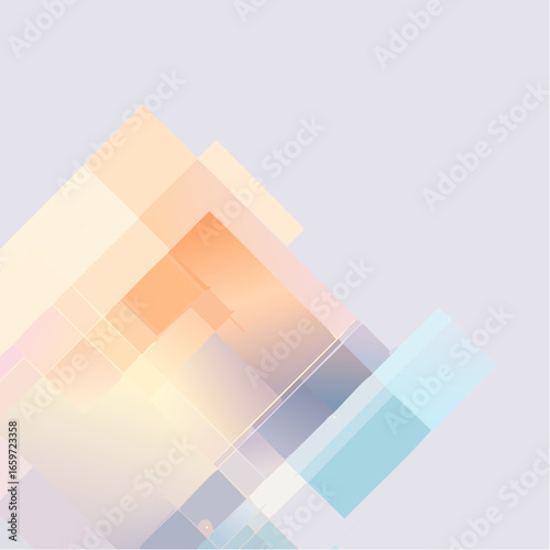 surreal abstract geometric background using layered translucent shapes