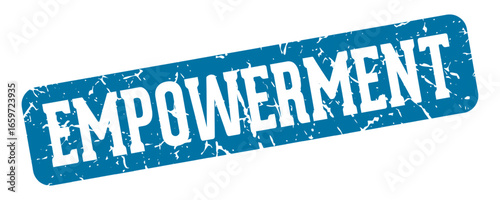 empowerment rectangular sign. empowerment stamp