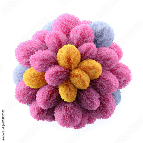 colorful towels and flowers