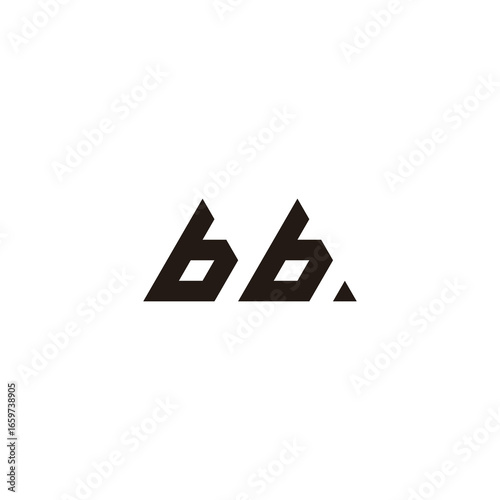 Free Download Letter bb triangle geometric symbol simple logo vector - GFXLoad
