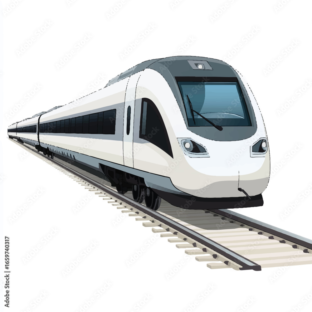 Fototapeta premium a modern high speed train