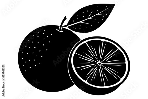 Vector illusion of lemon and lime