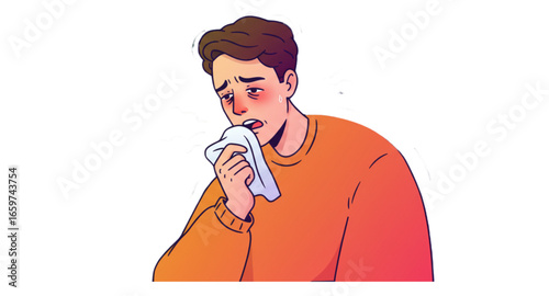 A man is sick 