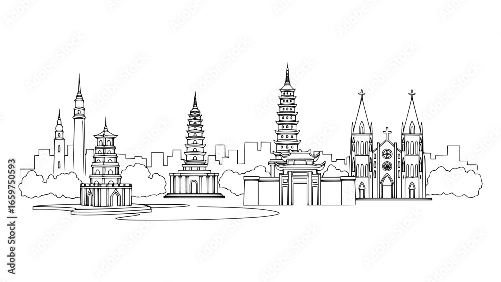 Fototapeta premium Hanoi, Vietnam