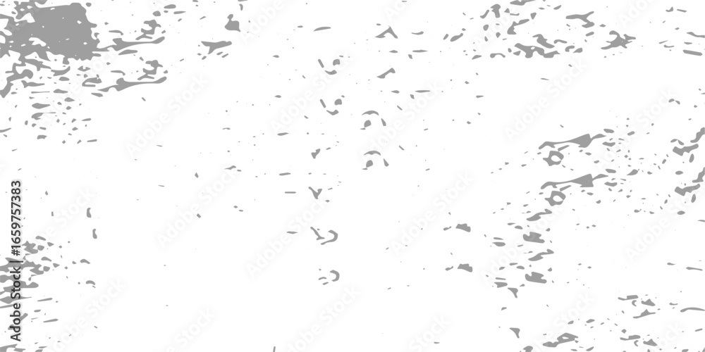 Fototapeta premium Abstract grunge texture overlay effect featuring gray splatter and scratches on a white surface transparent background