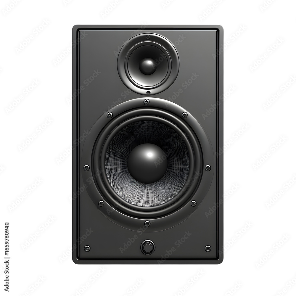 Vibrant Studio Speaker Emitting Powerful Sound Waves and Vibes Vibrant Studio Speaker Emitting Powerful Sound Waves and Vibes