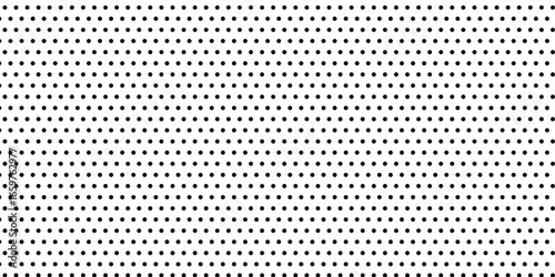 Dots pattern vector. Polka dot background. Monochrome polka dots abstract background. Dot pattern print. Panorama view. Vector illustration