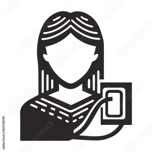 woman checking her blood pressure, high blood pressure, low blood pressure 