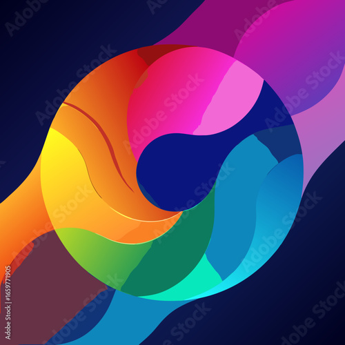 Abstract colorful background with modern design and vibrant color scheme