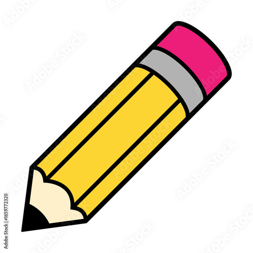 Pencil svg cut file. Isolated vector illustration.