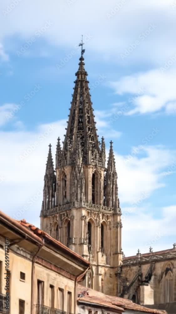 Medieval cathedral tower Medieval cathedral tower